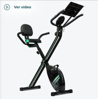 Bicicleta Estática Plegable Negra