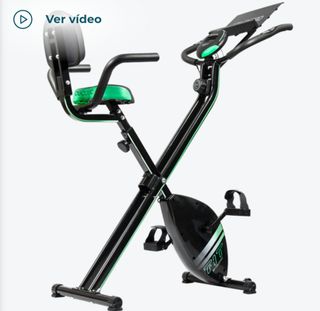 Bicicleta Estática Plegable Negra