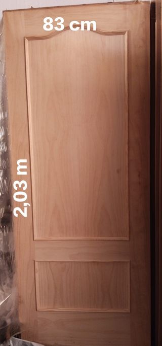 Puerta de interior madera 76x205 cm y 83x203 