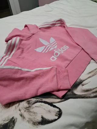 Sudadera Adidas Crop Top Rosa