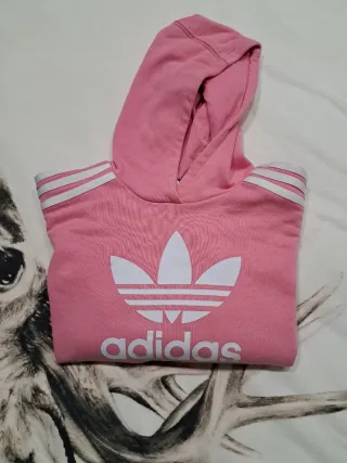 Sudadera Adidas Crop Top Rosa