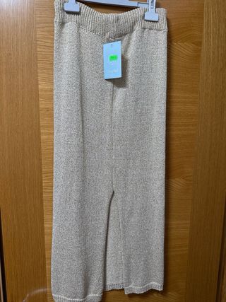 Conjunto Lurex Chaleco y Falda Brillo