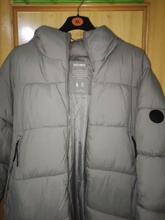 Cazadora acolchada gris talla S de hombre