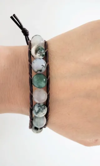 Bracciale uomo Agata 10mm