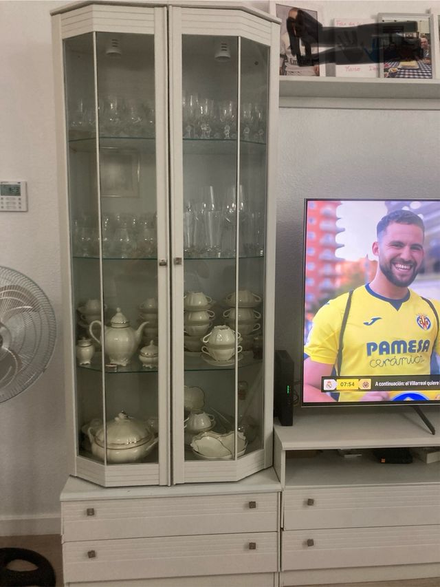 Mueble de salón modular blanco