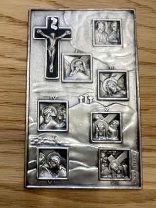 Religioso Via Crucis Estaciones Metal.