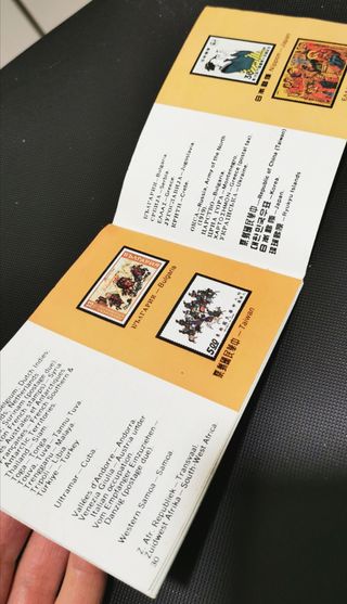 1974 Filatelia Coleccionismo sellos libro folleto