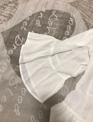 Blusa Zara Blanca Talla L Nueva