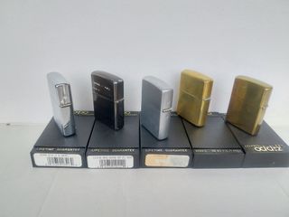 Lotto 5 Accendini Zippo Vintage rare.