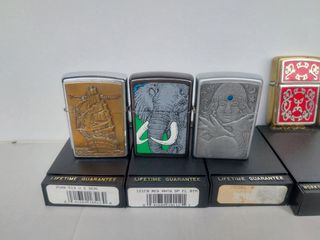 Lotto 5 Accendini Zippo Vintage rare.