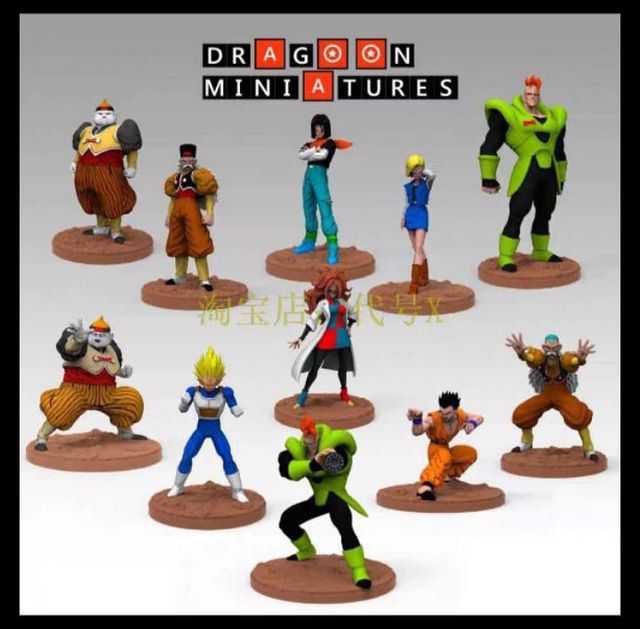 Miniaturas Dragon Ball Z Saga Androides Pack 2