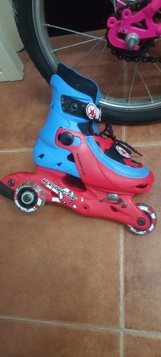 Patines niño ajustables Talla 28-31 y protecciones