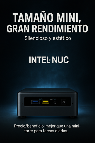 Mini PC Intel NUC NUC7i3BNH 16Gb, SSD M.2. Crucial