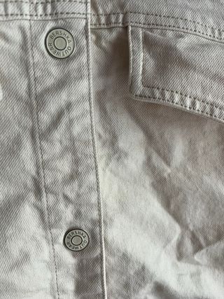 Cazadora vaquera Bershka beige Talla M