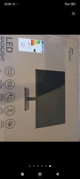 Monitor Lenovo 27 HDMI Negro