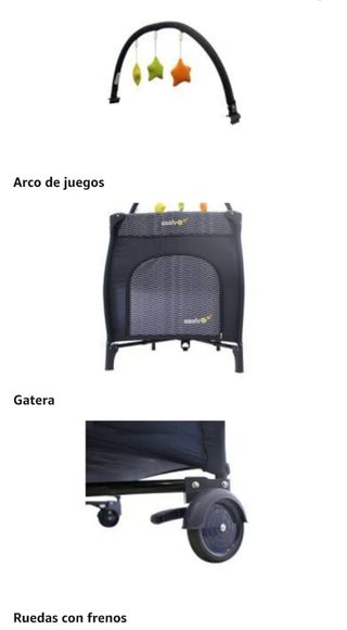 Cuna de viaje Asalvo roja