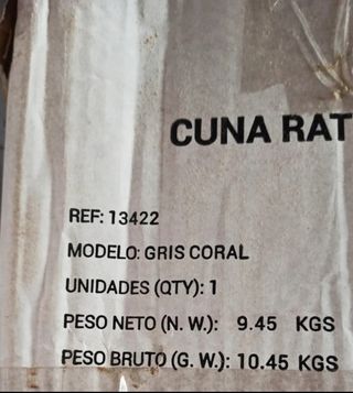 Cuna de viaje Asalvo roja