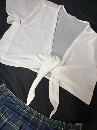 Disfraz Colegiala Azul Talla Única