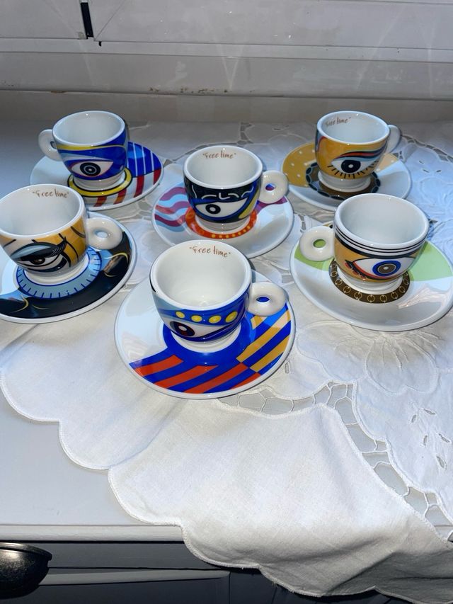 Set di 6 tazzine da caffè espresso Free Time