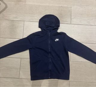 Sudadera Nike con cremallera azul