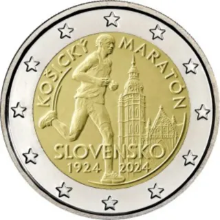 Moneda Conmemorativa Eslovaquia 2024 Maratón