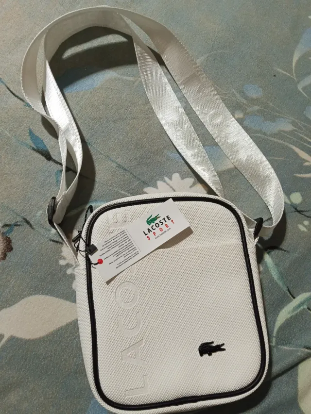 Bandolera Lacoste Blanca