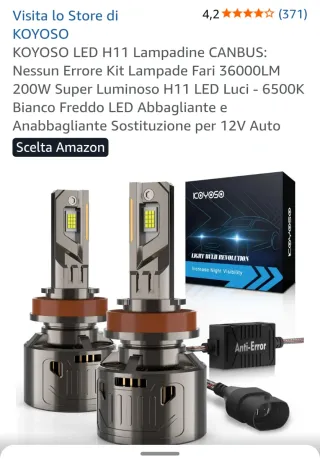 Lampadine LED H11 KOYOSO CANBUS
