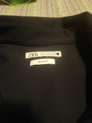 Camisa Zara Negra Hombre