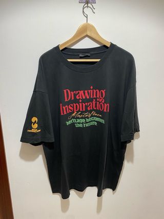Camiseta Zara Tribal Avantgarde XL Negra 