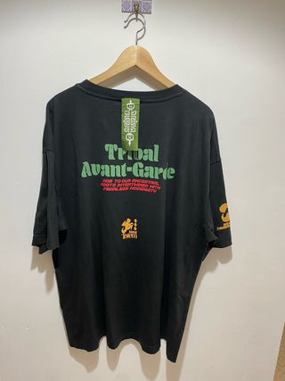 Camiseta Zara Tribal Avantgarde XL Negra 