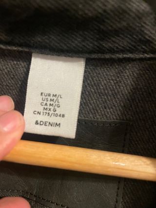 Camisa Oversize Denim H&M Talla L