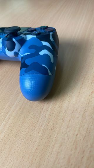 Lote 2 mandos PS4 verde petróleo + rojo camuflaje