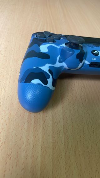 Lote 2 mandos PS4 verde petróleo + rojo camuflaje