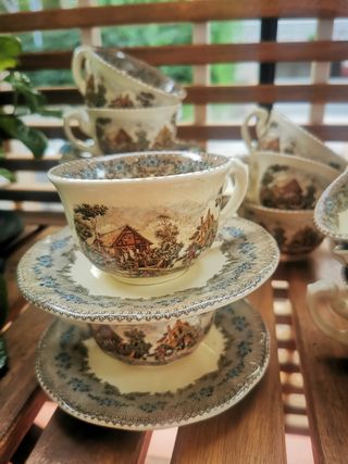 Taza y Plato La Cartuja Viejo Molino
