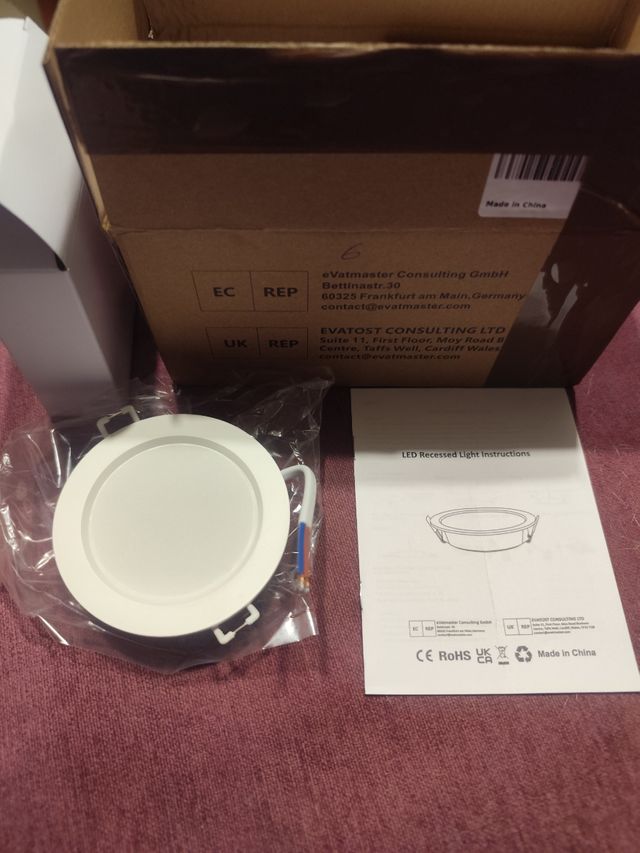 Faretto LED da incasso 12W 6 unità