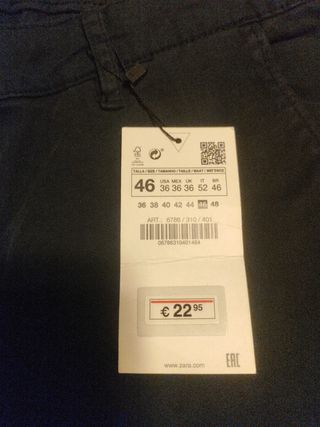 Pantalón Zara Negro