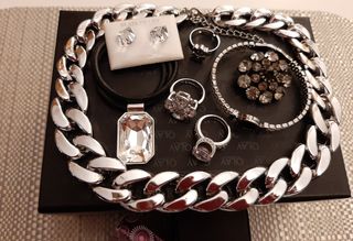 Lote Joyería:Anillos,Collar, Pulsera,Pendientes,Br
