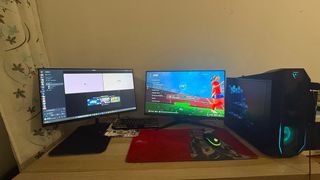 PC Gaming 2 Monitores Teclado y Mouse