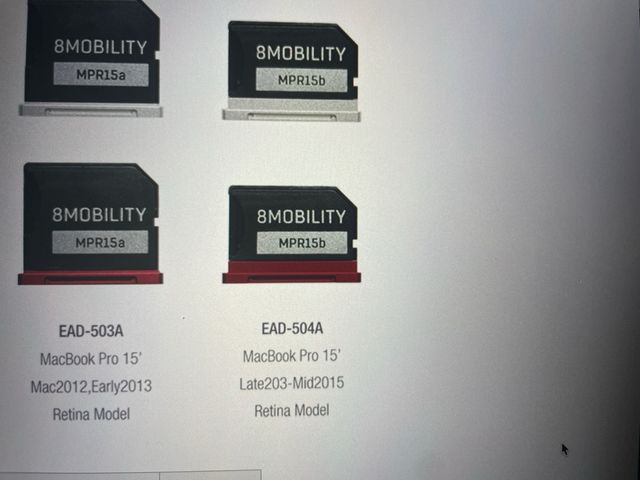 Adaptador SSD 8MOBILITY para Macbook Pro