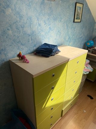 Cama nido juvenil con cómoda