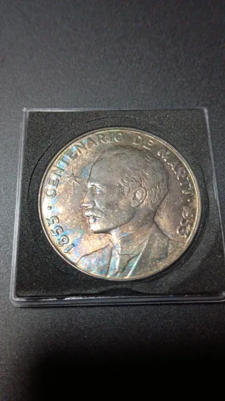 Lote 3 monedas plata con pátina