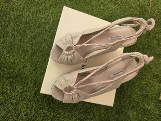 Bimba y Lola cuñas beige y rosa