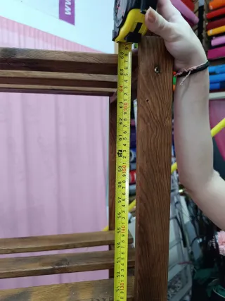 Estantería de madera de 5 baldas