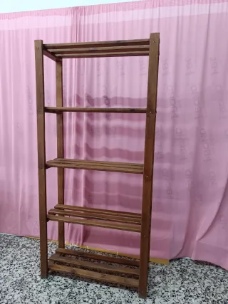 Estantería de madera de 5 baldas