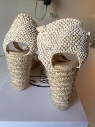 Alpargatas Castañer T38 Beige nuevas