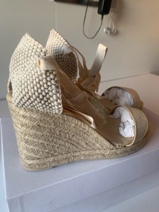Alpargatas Castañer T38 Beige nuevas