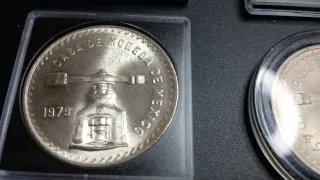 Colección 6 monedas balanzas México plata