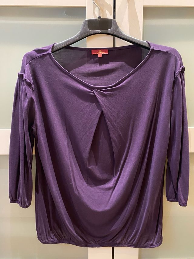 Blusa morada manga larga