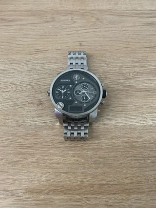 Reloj Diesel Multifunción Negro y Plateado