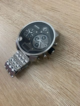 Reloj Diesel Multifunción Negro y Plateado